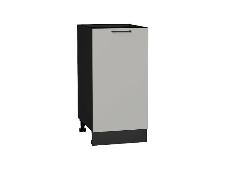 Шкаф нижний Флэт 400 Light Grey In 2S / Graphite
