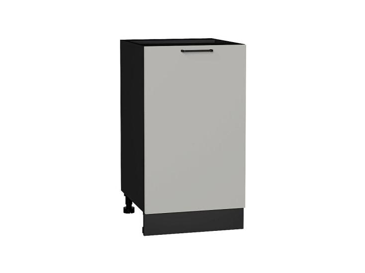 Шкаф нижний Флэт 450 Light Grey In 2S / Graphite