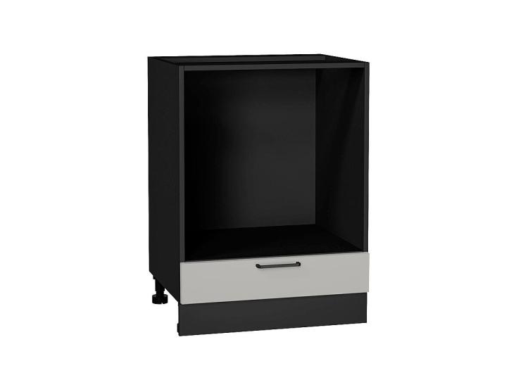 Шкаф под духовку Флэт 600 Light Grey In 2S / Graphite