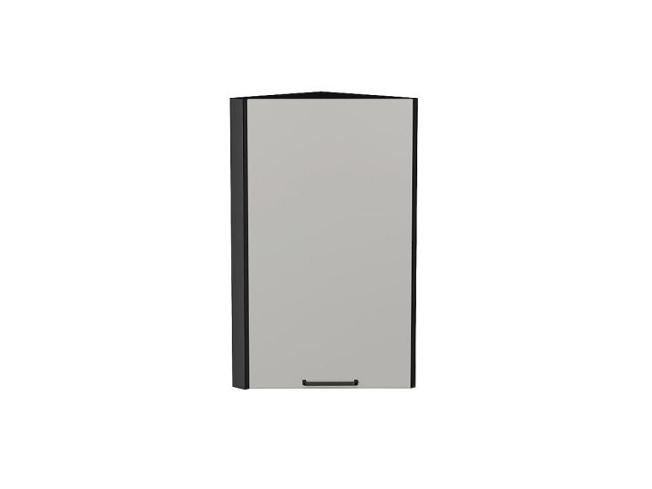 Шкаф верхний торцевой Флэт 300 Light Grey In 2S / Graphite