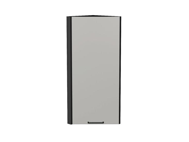 Шкаф верхний торцевой Флэт 300Н Light Grey In 2S / Graphite