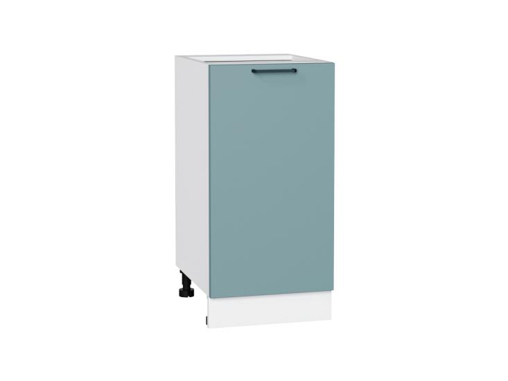 Шкаф нижний Флэт 400 Grey-green In 2S / Белый