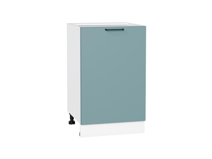 Шкаф нижний Флэт 500 Grey-green In 2S / Белый