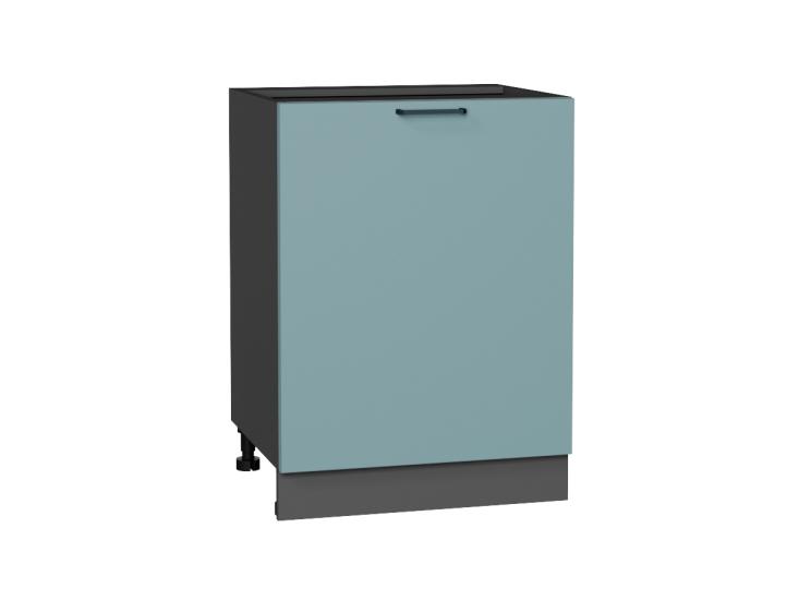 Шкаф нижний Флэт 600М Grey-green In 2S / Graphite