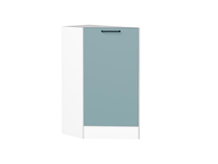 Шкаф нижний торцевой Флэт 300 (прав.) Grey-green In 2S / Белый