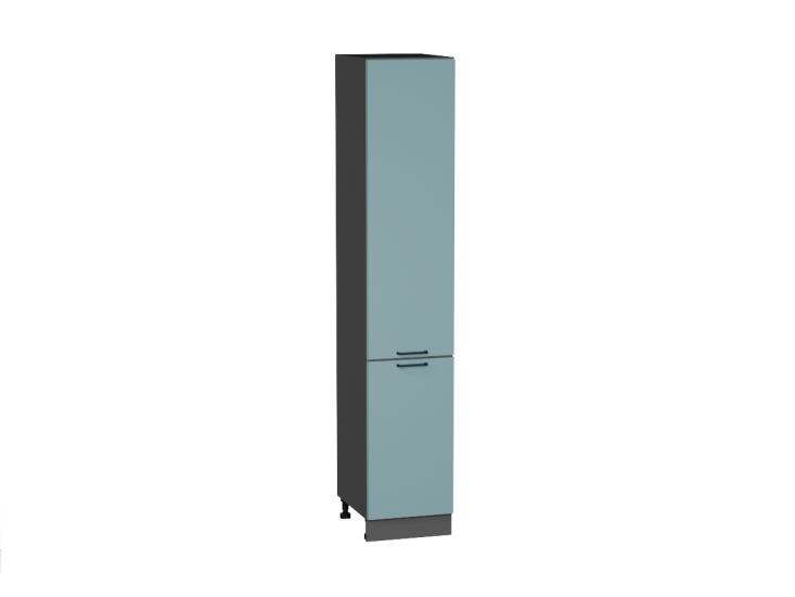 Шкаф пенал Флэт 400 (для верхних шкафов 720) Grey-green In 2S / Graphite