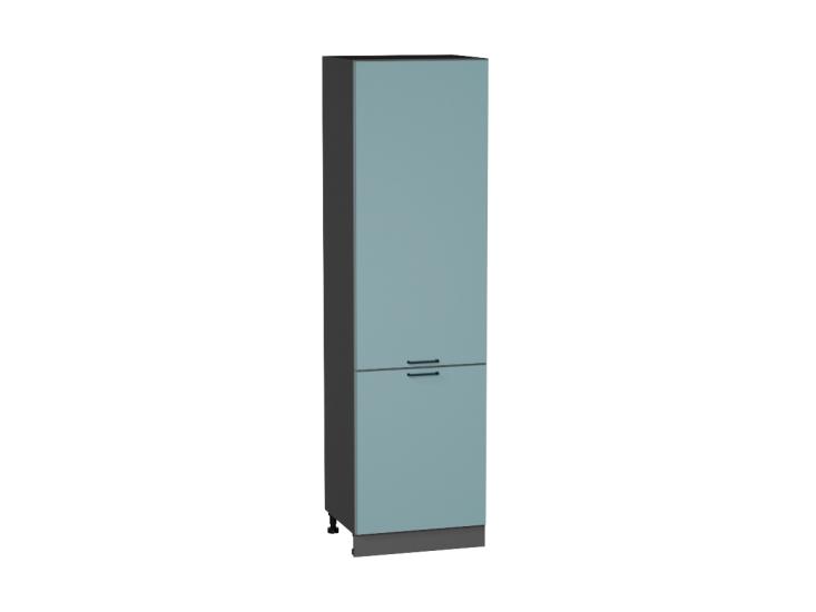 Шкаф пенал Флэт 600 (для верхних шкафов 720) Grey-green In 2S / Graphite