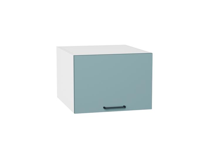 Шкаф верхний горизонтальный с увеличенной глубиной Флэт 510 Grey-green In 2S / Белый