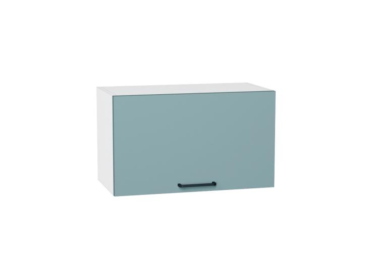 Шкаф верхний горизонтальный Флэт 600 Grey-green In 2S / Белый