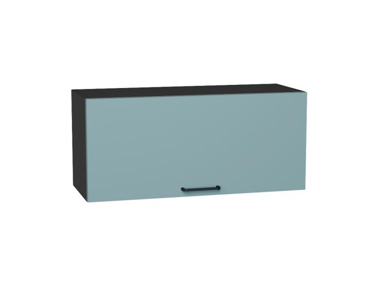 Шкаф верхний горизонтальный Флэт 800 Grey-green In 2S / Graphite