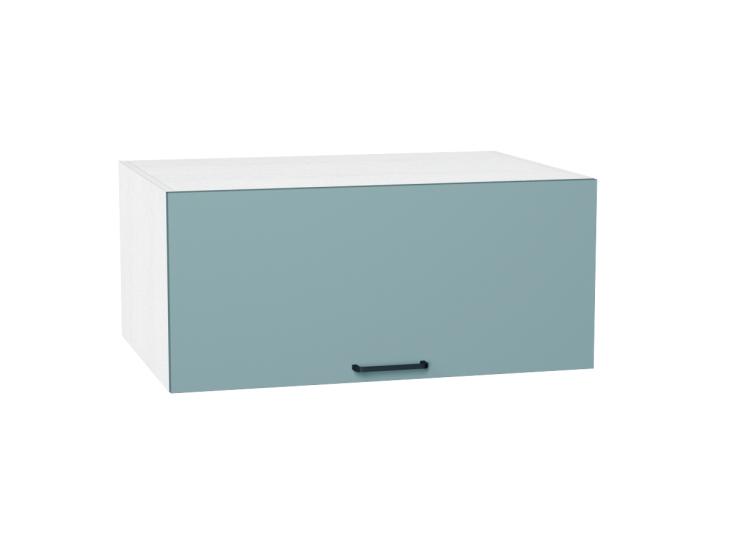 Шкаф верхний горизонтальный с увеличенной глубиной Флэт 810 Grey-green In 2S / Белый