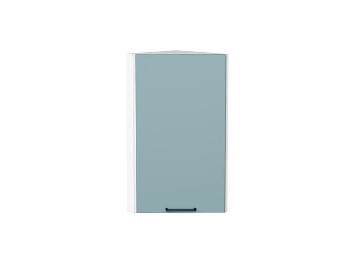 Шкаф верхний торцевой Флэт 300 Grey-green In 2S / Белый