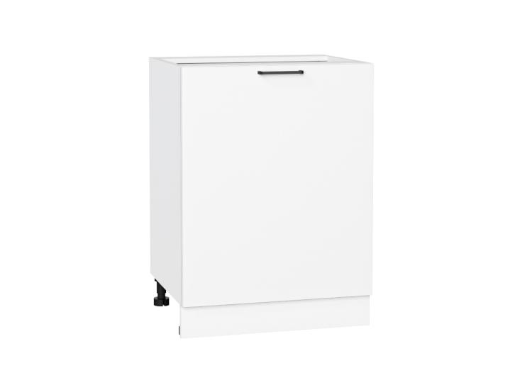 Шкаф нижний Флэт 600М White In 2S / Белый