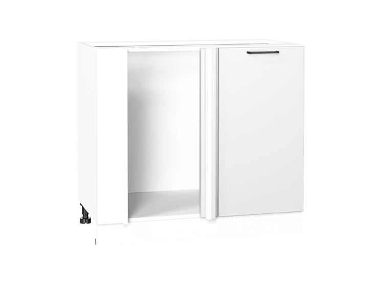 Шкаф нижний угловой Флэт 990М White In 2S / Белый