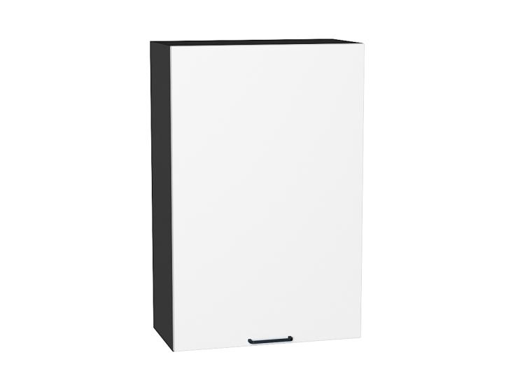 Шкаф верхний Флэт 600МН White In 2S / Graphite