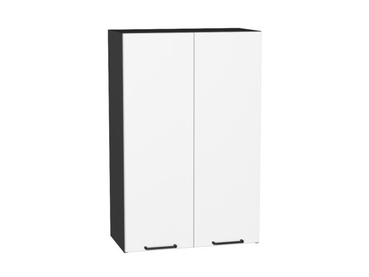 Шкаф верхний Флэт 600Н White In 2S / Graphite
