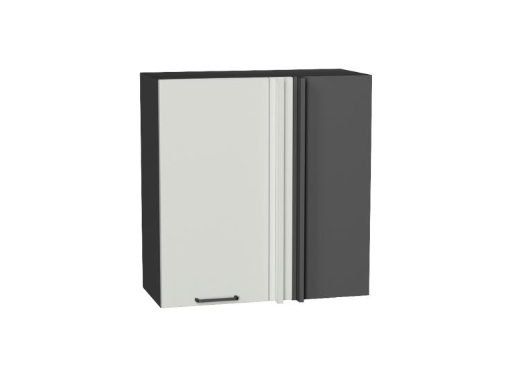 Шкаф верхний прямой угловой Флэт 700 Cashmere In 2S / Graphite