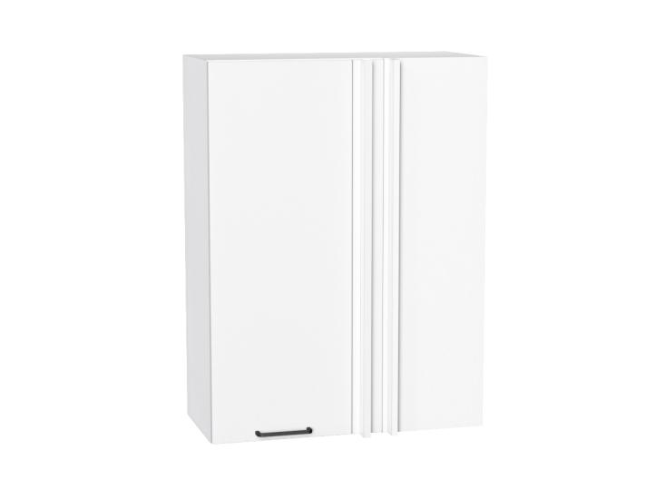 Шкаф верхний прямой угловой Флэт 700Н White In 2S / Белый
