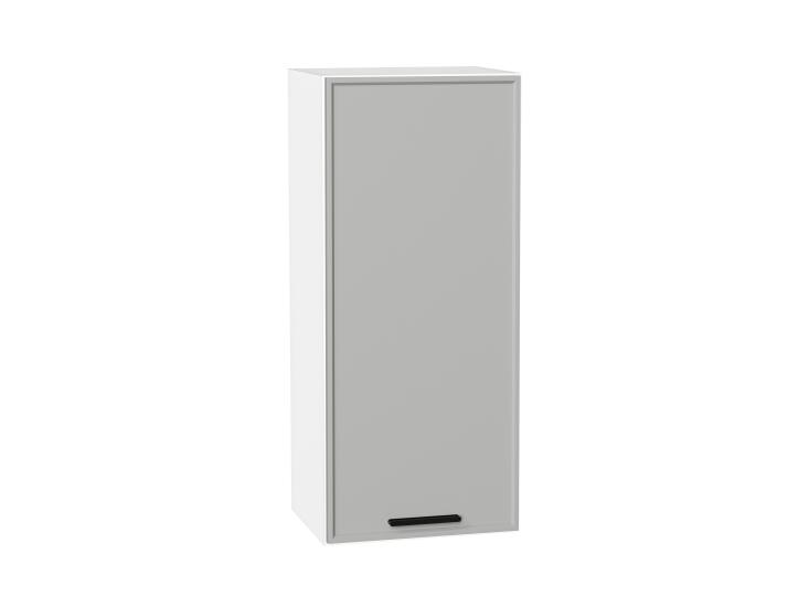 Шкаф верхний Фрейм 400Н Grey Silk / Белый