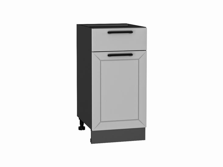 Шкаф нижний с 1 ящиком Глетчер 400 Гейнсборо Силк / Graphite
