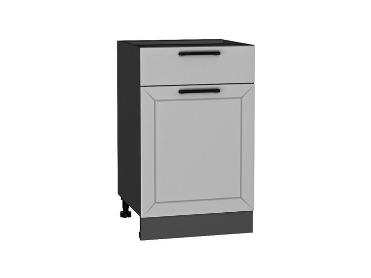 Шкаф нижний с 1 ящиком Глетчер 500 Гейнсборо Силк / Graphite