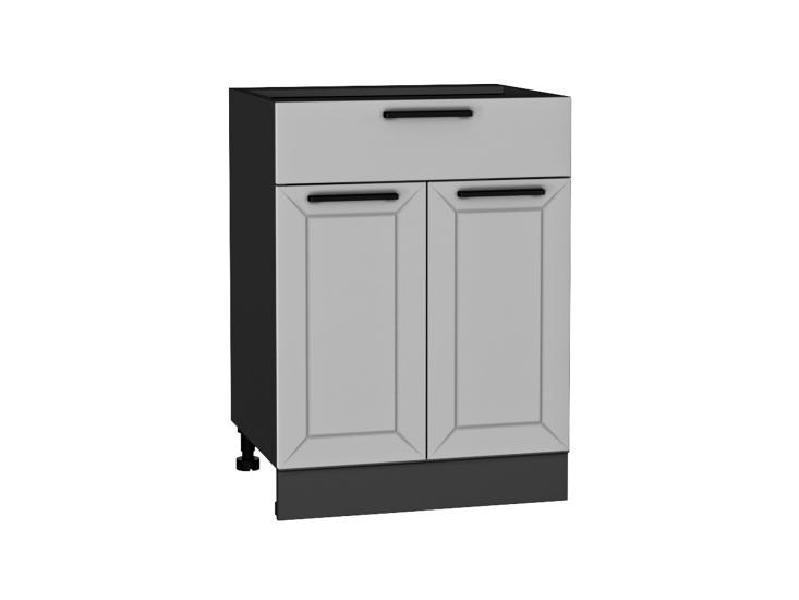Шкаф нижний с 1 ящиком Глетчер 601М Гейнсборо Силк / Graphite