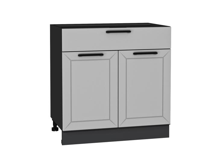 Шкаф нижний с 1 ящиком Глетчер 800 Гейнсборо Силк / Graphite
