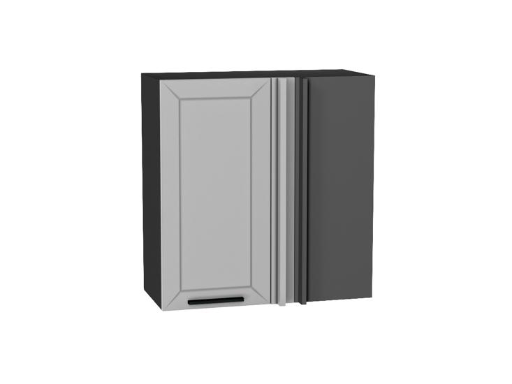 Шкаф верхний прямой угловой Глетчер 700 Гейнсборо Силк / Graphite