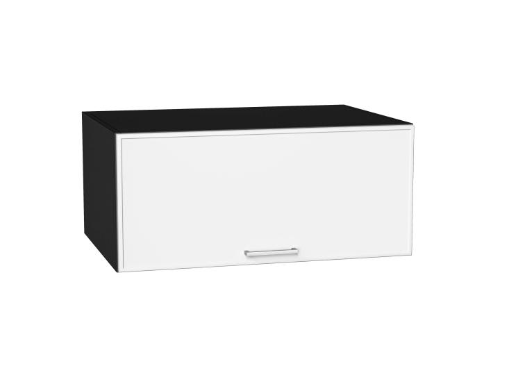 Шкаф верхний горизонтальный с увеличенной глубиной Квадро 810 Белый / Graphite