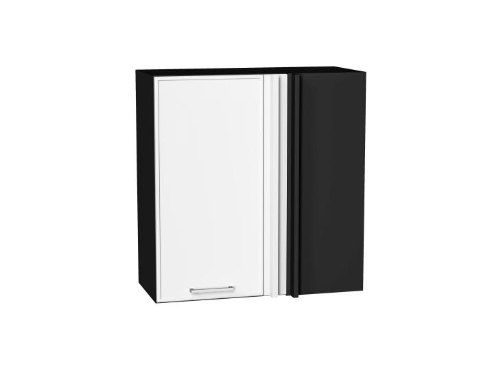 Шкаф верхний прямой угловой Квадро 700 Белый / Graphite