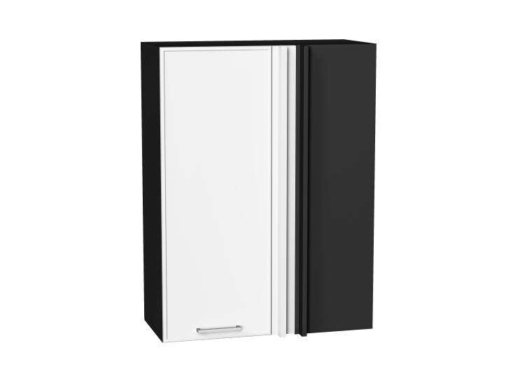 Шкаф верхний прямой угловой Квадро 700Н Белый / Graphite