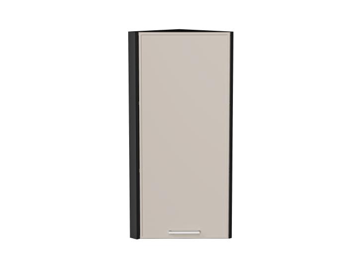 Шкаф верхний торцевой Квадро 300Н Кашемир / Graphite