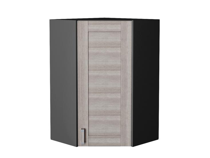 Шкаф верхний угловой Лофт 590Н Cappuccino Veralinga / Graphite