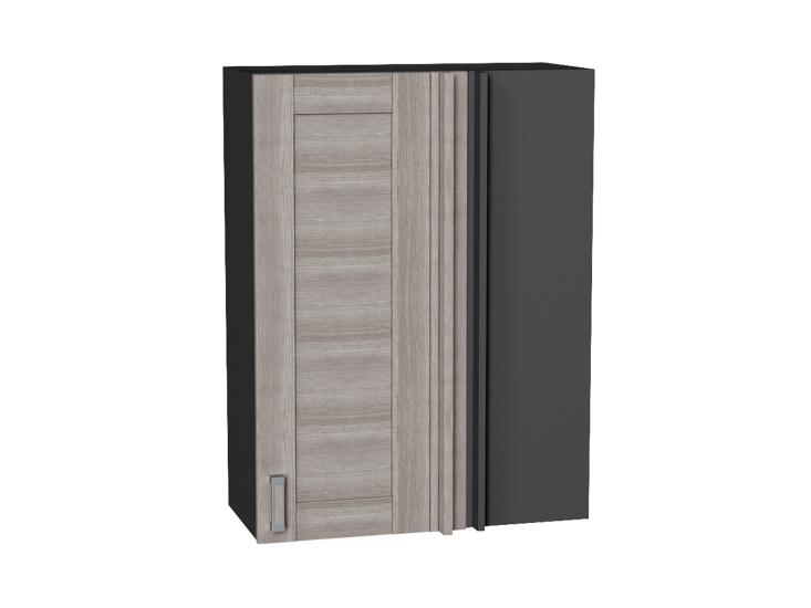Шкаф верхний прямой угловой Лофт 700Н Cappuccino Veralinga / Graphite