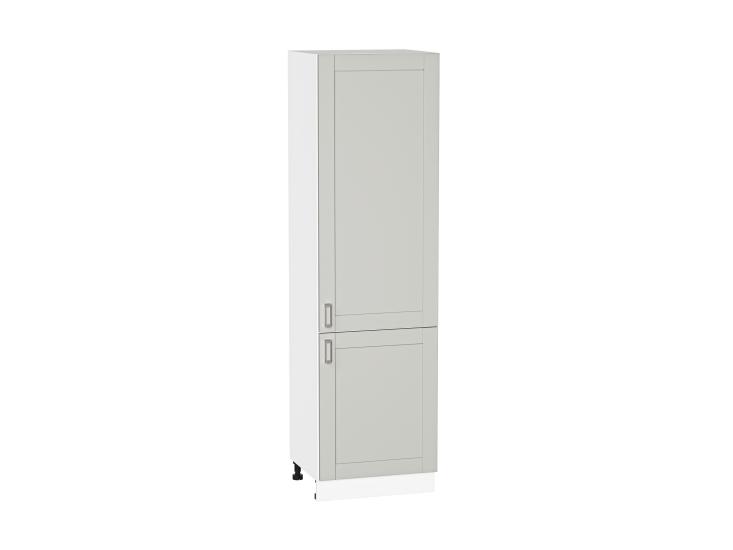 Шкаф пенал Лофт 600 (для верхних шкафов 720) Grey Silk / Белый