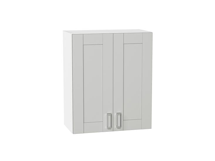 Шкаф верхний Лофт 600 Grey Silk / Белый