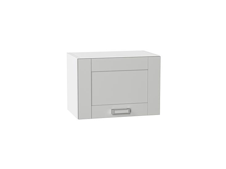 Шкаф верхний горизонтальный Лофт 500 Grey Silk / Белый