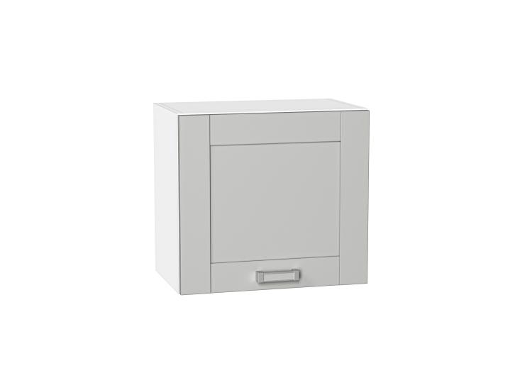 Шкаф верхний горизонтальный Лофт 500Н Grey Silk / Белый