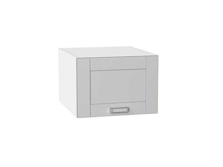 Шкаф верхний горизонтальный с увеличенной глубиной Лофт 510 Grey Silk / Белый