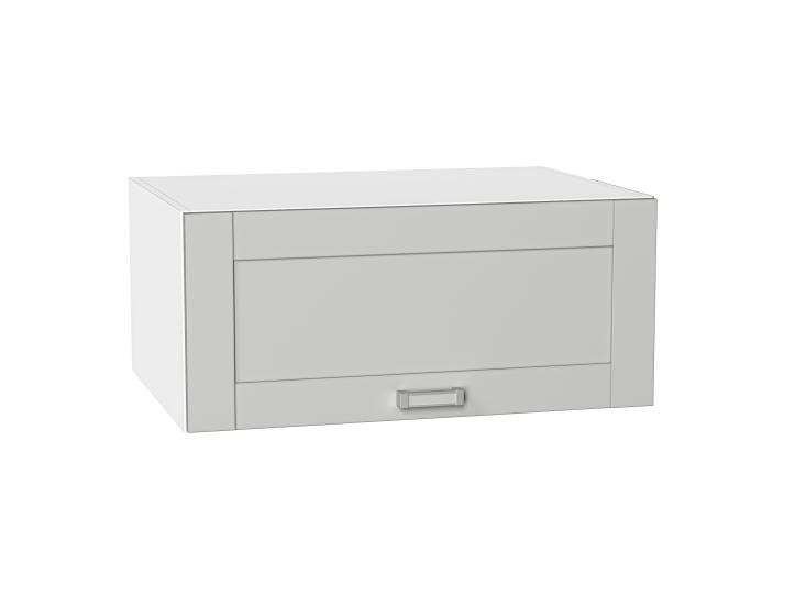 Шкаф верхний горизонтальный с увеличенной глубиной Лофт 810 Grey Silk / Белый