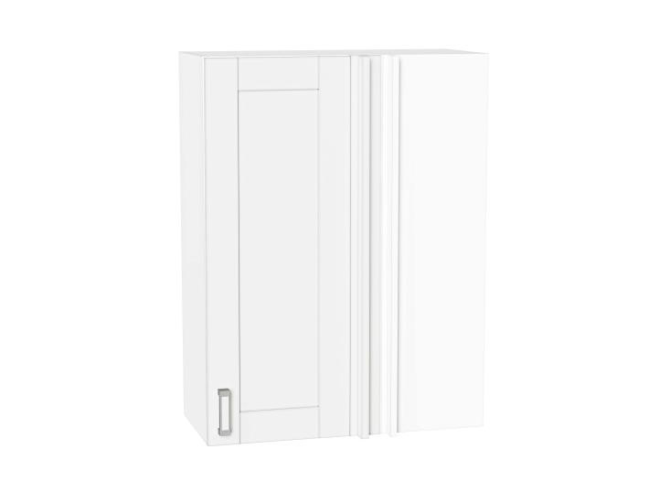 Шкаф верхний прямой угловой Лофт 700Н White Silk / Белый