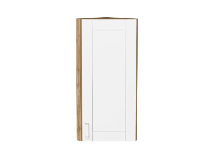 Шкаф верхний торцевой Лофт 300Н White Silk / Дуб Вотан
