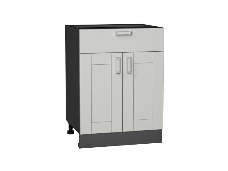 Шкаф нижний с 1 ящиком Лофт 601М Grey Silk / Graphite