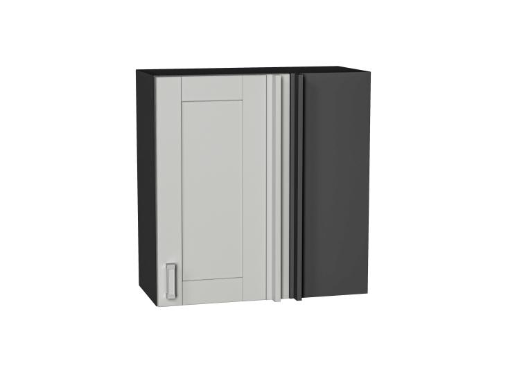 Шкаф верхний прямой угловой Лофт 700 Grey Silk / Graphite