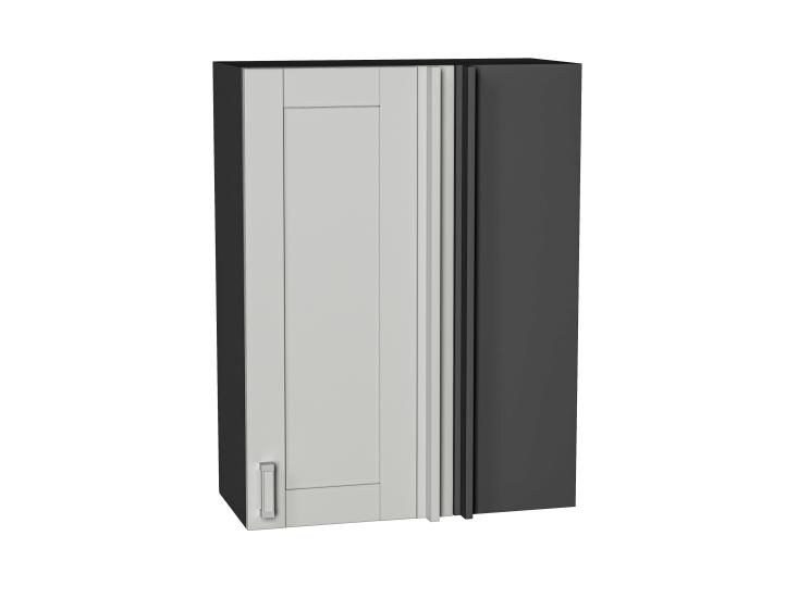 Шкаф верхний прямой угловой Лофт 700Н Grey Silk / Graphite