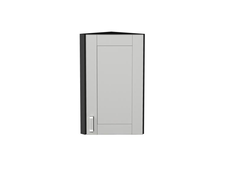 Шкаф верхний торцевой Лофт 300 Grey Silk / Graphite