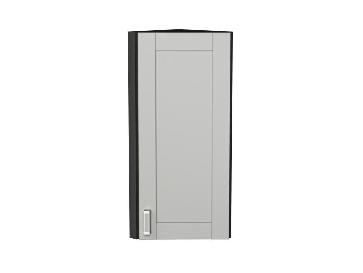 Шкаф верхний торцевой Лофт 300Н Grey Silk / Graphite