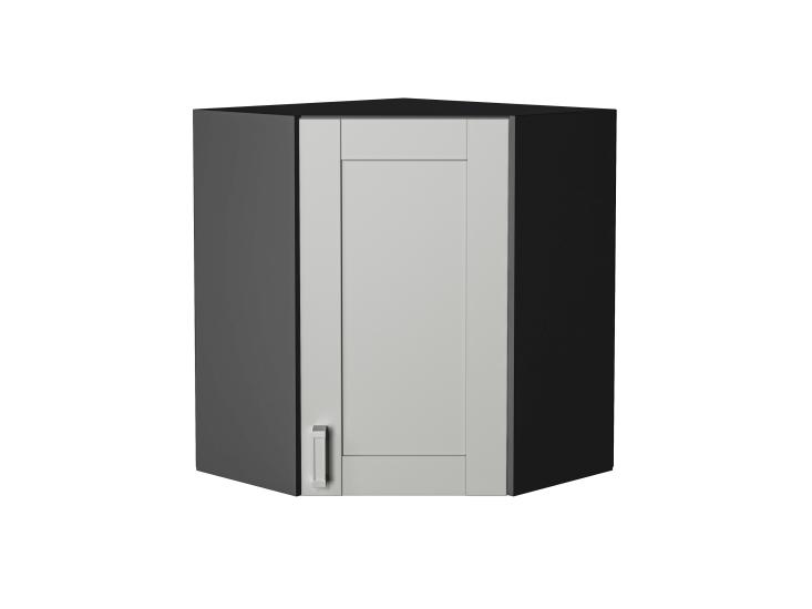 Шкаф верхний угловой Лофт 590 Grey Silk / Graphite