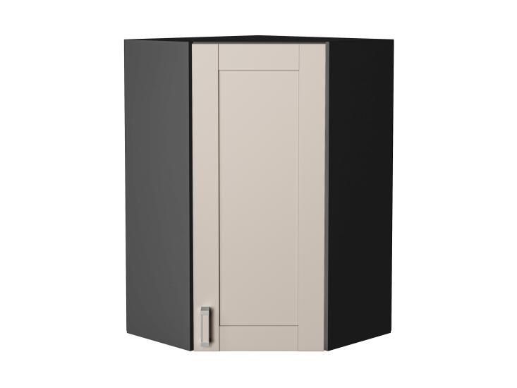 Шкаф верхний угловой Лофт 590Н Cream Silk / Graphite