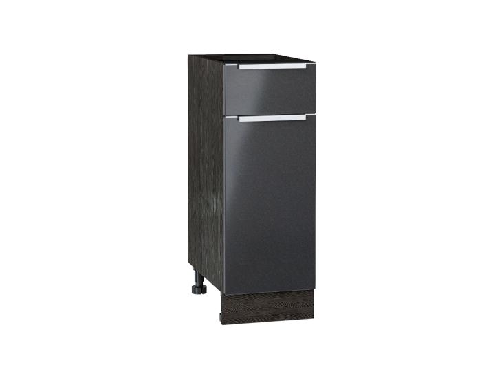 Шкаф нижний с 1 ящиком Фьюжн 300 Anthracite / Graphite